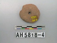 藏品(紅色夾砂陶紡輪)的圖片